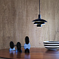 8222 Morph Dyberg Larsen Подвесной светильник с многоярусным плафоном, чёрный (21 см) — фото 3