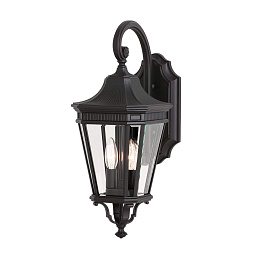 FE-COTSLN2-M-BK Feiss Cotswold Lane уличный настенный светильник фонарь двухламповый классической формы