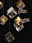 Pyrite gold chandelier 6 Bomma подвесной светильник — фото 2