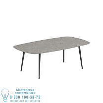 STYLETTO STANDARD ОБЕДЕННЫЙ СТОЛ 220X120CM АЛЮМИНИЕВЫЕ НОЖКИ АНТРАЦИТОВАЯ КЕРАМИЧЕСКАЯ СТОЛЕШНИЦА CEPPO DOLOMITICA Royal Botania