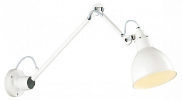 4126/1WD Odeon Light Arta бра с подвижным металлическим кронштейном и белым плафоном