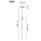 235511/21_10 Vibia Halo jewel 1X - 2355 подвесной светильник — фото 1