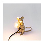 SE15231 Seletti MOUSE LAMP Кабель Gold Sitting/Mac Black с USB-подключением — фото 4