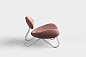 Meadow lounge chair Vidar 633/Brushed steel Woud, кресло — фото 1