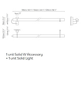 SOLID SV 100 BRASS LED 9W 895lm 500mA 2700K 120 x 16 x 10 cm; SOLID SENS LIGHT 220 BRASS LED 35W 5110lm 1050mA 232 x 16 x 10 cm; SOLID LIGHT 220 BRASS LED 35W 5110lm 1050mA 2700K 232 x 16 x 10 cm; SOLID SV 160 BRASS LED 9W 895lm 500mA 2700K 176 x 16 x 10 