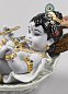 Фарфоровая статуэтка младенца Кришны на листе Krishna on Leaf Lladro 01009370 — фото 1