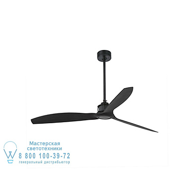 32100 JUST FAN Matt black ceiling fan with DC motor люстра с вентилятором Faro barcelona