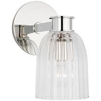 Asalea Single Sconce полированный никель с прозрачным стеклом