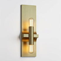 WALCOTT TWIN lacquered sateen brass
