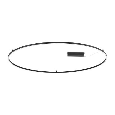Потолочный светильник Oracle Slim PL D150 ROUND 3000K ON-OFF Ideal Lux 370316, черный