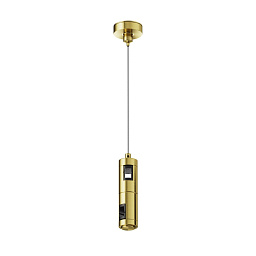 TRA157SW-D1-BS Maytoni Flarity подвесной трековый светильник цилиндрической формы латунного цвета для трековой системы на стойках Flarity