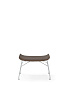 04919SC Kartell Smart Wood Collection Пуф для ног S/Wood, темное дерево / хром — фото 1