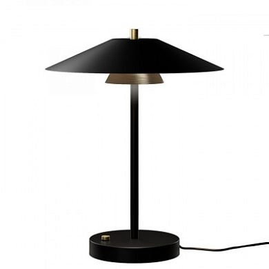 05306ONTHXXXX Elesi luce Narciso TL M LED настольный светильник с диммером чёрный; латунь