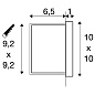1006407 SLV CONCRETO WL grey 3.2W 15lm 3000K встраиваемый настенный светильник — фото 4