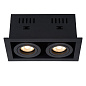 09926/02/30 Lucide Chimney встраиваемый точечный светильник квадратного корпуса чёрного оттенка — фото 3