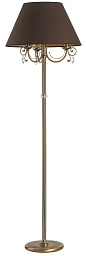 COC-LS-3(P/A) Kutek Coco трёхрожковый напольный светильник с текстильным коническим абажуром