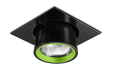 Встраиваемый потолочный светильник LEDS C4 ZOE 90-4350-05-05, чёрный