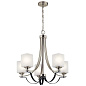Tula 5 Light Chandelier Brushed Nickel люстра 52276NI Kichler — фото 1
