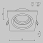 DL026-2-01W Maytoni Atom Встраиваемый светильник 10W Белый — фото 1