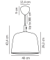 Norbi 40 подвесной светильник Nordlux черный 2220133003