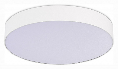 потолочный светильник белого цвета с мягким равномерным свечением