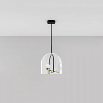 Yanzi SP LED — современная люстра с рассеивателем из выдувного стекла