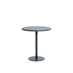 M0742523 La Petite Friture WEEK-END Круглый стол кафе садовый металлический серо-голубой Ø70