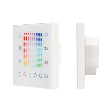 018202 Arlight Панель Sens SR-2831AC-RF-IN White (220V,RGB,4зоны)