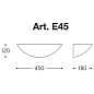 E45/01 ELISSE Aldo Bernardi настенный накладной светильник