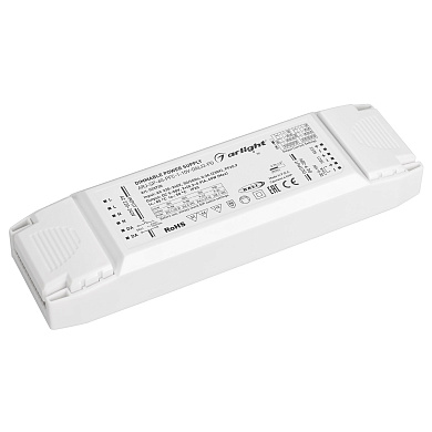 033730 Arlight LED драйвер ARJ-SP-60-PFC-1-10V-DALI2-PD (60W, 9-58V, 2x0.3-0.9A)