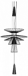 10141/400 Black Loft It Star подвесной светильник с геометрическими элементами черного цвета