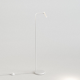 1058002 Astro lighting Enna торшер с поворотной головкой и круглым основанием матовый белый