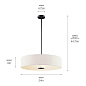 24" 3 Light Convertible Pendant Black подвесной светильник 42122BK Kichler — фото 5