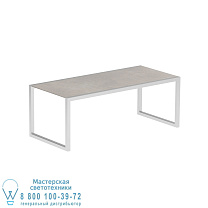 NINIX СТОЛ 200X90CM ИЗ НЕРЖАВЕЮЩЕЙ СТАЛИ EL POL И КЕРАМИЧЕСКОГО CEMENTO LUMINOSO Royal Botania
