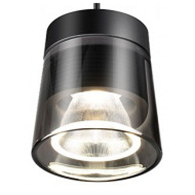 подвесной светильник цилиндрический с прозрачным плафоном