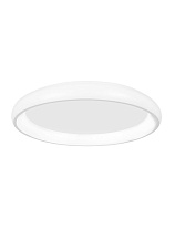 Triac Dimmable White Aluminium & Acrylic LED 84 Watt 220-240 Volt 5835Lm 3000K IP20 D: 80 H: 8.5 cm