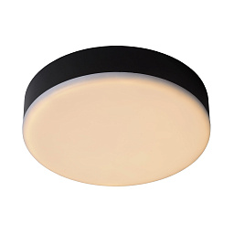 28112/30/30 Lucide CERES-LED потолочный светильник для ванной круглой формы чёрного цвета