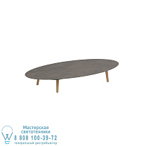 НИЗКИЙ СТОЛ STYLETTO LOUNGE 250X130CM НОГИ ТИКА КЕРАМИЧЕСКАЯ СТОЛЕШНИЦА TERRA MARRONE Royal Botania
