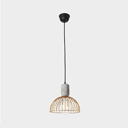 00-6415-DC-F5 Leds C4 Contrast подвесной светильник с куполообразным абажуром бежевого цвета
