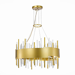 SL1633.203.12 ST-Luce Olvera подвесной светильник с кольцевым корпусом и золотыми элементами