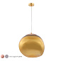 Светильник подвесной Crystal Lux MALAGA SP1 D360 GOLD — фото 1