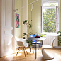 4055737331718 Eames Vitra Стул обеденный на деревянных ножках, белый/золотистый клен — фото 3