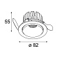 13333246 Modular Smart Светодиодный светильник Kup 82 с теплым регулируемым затемнением GE Recessed — фото 7