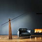 AST11LN Lumen Center Astolfo PT современный торшер чёрный; орех — фото 4