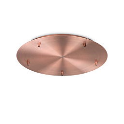 285672 Ideal lux Rosoni Потолочное основание стандартное на 5 выводов, медный цвет