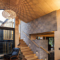 446 Kina David Trubridge Компактный подвесной светильник из фанеры цвета лайм — фото 2