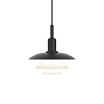 PH 3/3 Pendant / Металл Черный/Опаловый Стекло