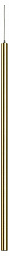 подвесной светильник с цилиндрическим корпусом золотого цвета