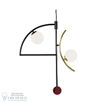 black / brass / wine