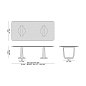 Обеденный стол Saddle Porada прямоугольный с мраморной столешницей SADDLE-RETTANGOLARE-220X120-L0N0AC-M0M0GF — фото 5
